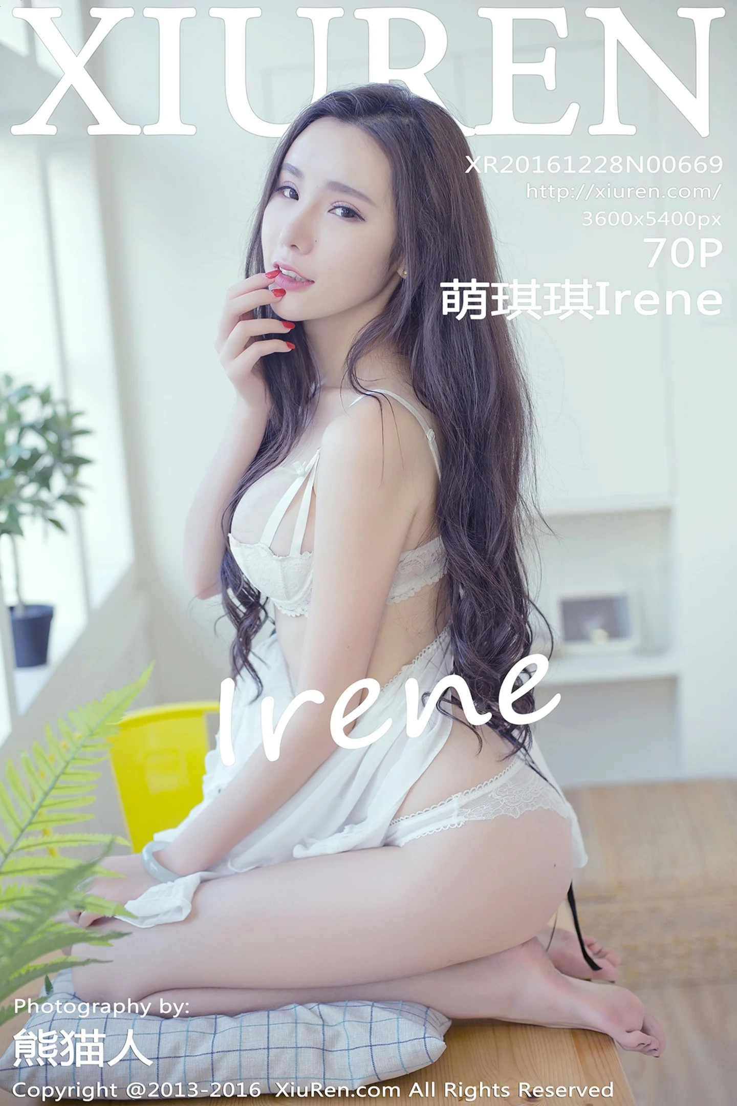 [XiuRen秀人网]No.669_嫩模萌琪琪Irene吊带薄纱睡裙透视秀美乳完美身材诱惑写真72P-秀人网 - XiuRen.Xyz